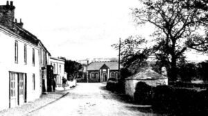 The eastward view through the village with the Passmore Edwards Reading Room in the centre 
(Photo: Argall – courtesy Clive Benney collection)
