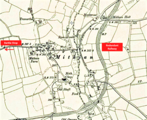 Map of Mithian, Cornwall Map of Mithian, Cornwall