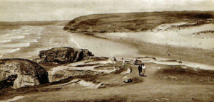 Perranporth Beach Old Image