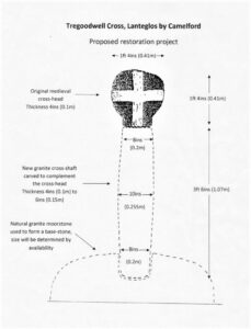 Fig 1 Proposed restoration of Tregoodwell Cross