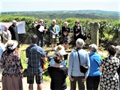 Fig 10 Rededication of Fursnewth Cross