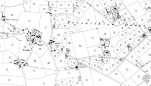 Kehelland - Map of Village & Area 1875-1901