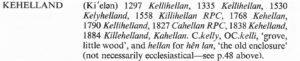 Kehelland Spelling through the ages