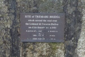 Tremabe Bridge plaque reminding people