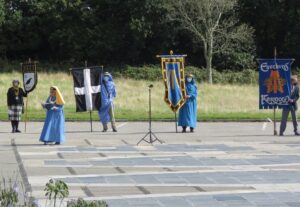 Banners of the Federation of Old Cornwall Societies & Gorsedh Kernow