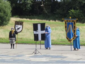 Banners of the Federation of Old Cornwall Societies & Gorsedh Kernow