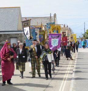 Old Cornwall Banner Bearers Bardic Parade St Just