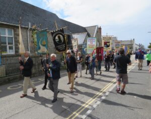 Old Cornwall Banner Bearers Bardic Parade St Just