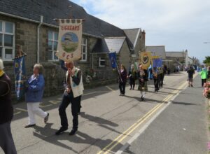 Old Cornwall Banner Bearers Bardic Parade St Just