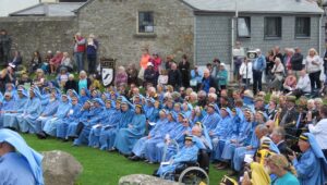 Old Cornwall contingent at Bardic Ceremony St Just 