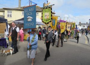 Old Cornwall Banner Bearers returning parade