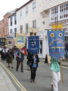 'Old Cornwall' Societies Parade through Launceston