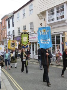 'Old Cornwall' Societies Parade through Launceston