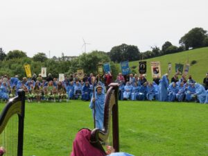 Federation Banner Bearers during the Gorsedh Kernow Bardic Ceremony