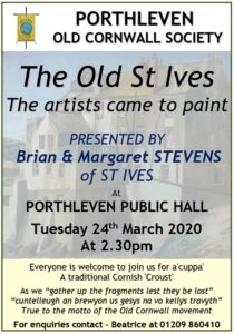 Porthleven OCS - 24th March 2020 - Margaret Stevens