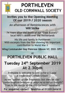 Porthleven OCS - 24th Sept 2019 - Will Strike