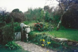 The garden gate is still in place The garden gate is still in place